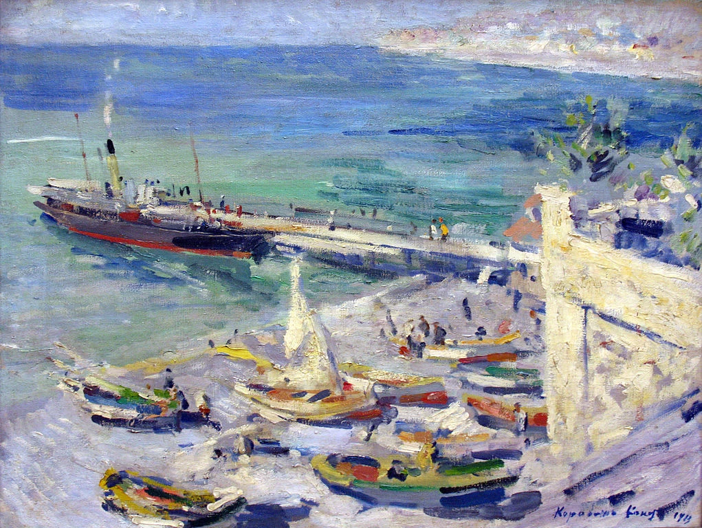 Konstantin Korovin - Molo in Crimea, Galleria Tret'jakov, Mosca